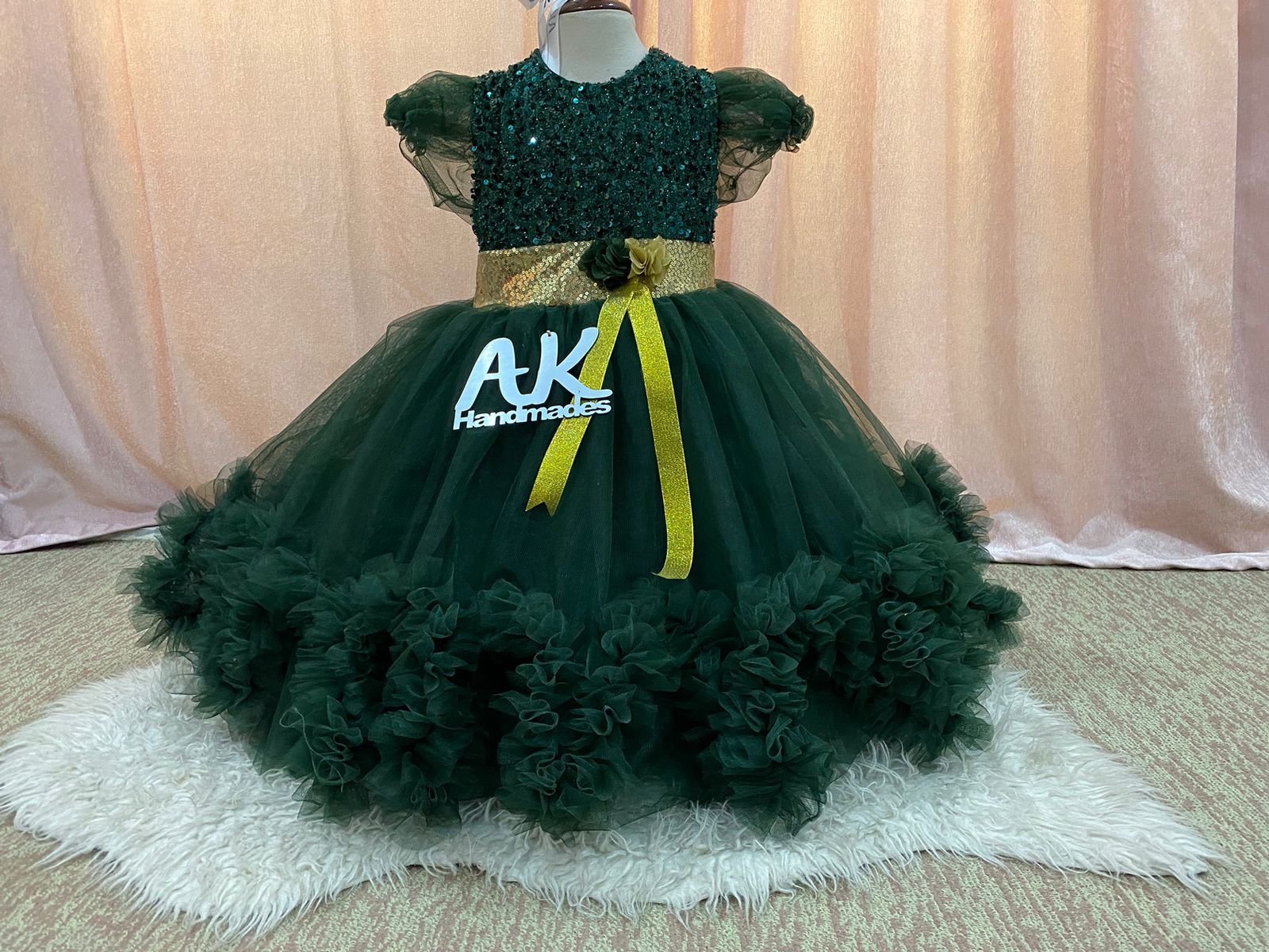 Zig Zag Ruffle Tutu Green