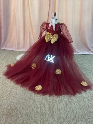 Tail Frock Maroon