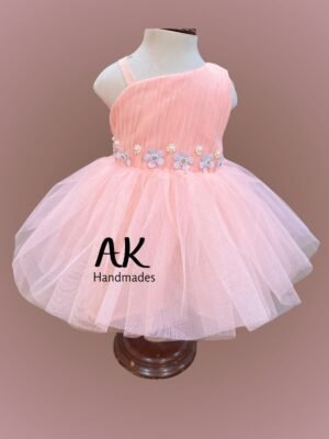 Light Peach Floral Dress Peach